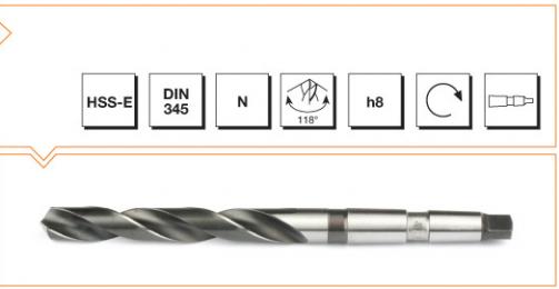 HSS-E Din 345 Morse Taper Twist Drills