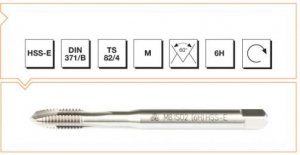 HSS-E Din 371/B Machine Taps with Straight Flute - Metric Thread
